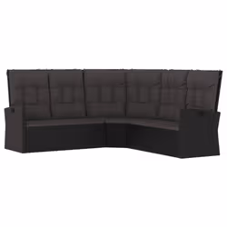 Divano Angolare Reclinabile con Cuscini in Polyrattan Nerocod mxl 95684 - Vista aggiuntiva 2