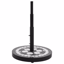 Base per Ombrellone Nero e Bianco Rotonda 12 kgcod mxl 127649 - Vista aggiuntiva 2