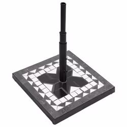 Base per Ombrellone Nero e Bianco Quadrata 12 kgcod mxl 103206 - Vista aggiuntiva 3