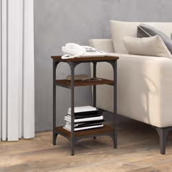 Tavolino Rovere Marrone 35x30x60 cm in Legno Multistratocod mxl 78342