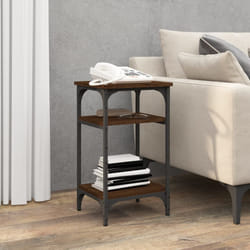 Tavolino Rovere Marrone 35x30x60 cm in Legno Multistratocod mxl 78342