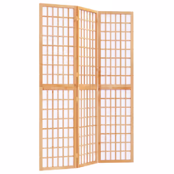 vidaXL Divisorio Pieghevole 3 Pannelli Stile Giapponese 120x170cm Nero - Vista aggiuntiva 2