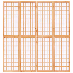 vidaXL Divisorio Pieghevole 4 Pannelli Stile Giapponese 160x170 cm - Vista aggiuntiva 3