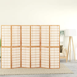 vidaXL Divisorio Pieghevole 6 Pannelli Stile Giapponese 240x170 cm