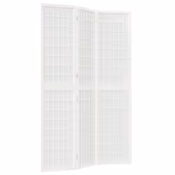 vidaXL Divisorio Pieghevole 3 Pannelli Stile Giapponese 120x170 Bianco - Vista aggiuntiva 2