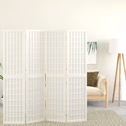 Questo divisorio per ambienti pieghevole presenta un design tradizionale giapponese ispirato agli shoji che aggiungerà un toc ...