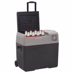 Borsa Frigo con Manico e Ruote Nera e Grigia 40 L Polipropilenecod mxl 127171 - Vista aggiuntiva 2