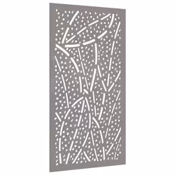 Decorazione Muro da Giardino 105x55 cm Foglia Acciaio Cortencod mxl 82599 - Vista aggiuntiva 3