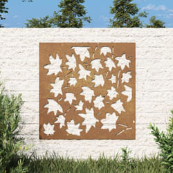 Vidaxl - Decorazione Muro Giardino 55x55 cm Foglia Acero Acciaio Corten 1231