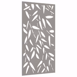 Decorazione Muro Giardino 105x55 cm Foglie Bambù Acciaio Cortencod mxl 106671 - Vista aggiuntiva 3