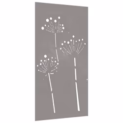 Decorazione Muro da Giardino 105x55 cm Fiore in Acciaio Cortencod mxl 130628 - Vista aggiuntiva 3