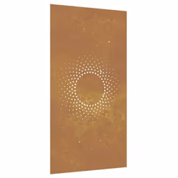 Decorazione Muro da Giardino 105x55 cm Sole in Acciaio Cortencod mxl 130664 - Vista aggiuntiva 2