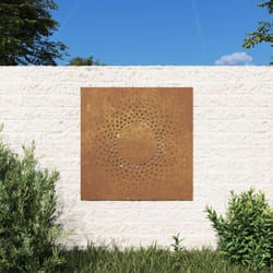 Vidaxl - Decorazione Muro da Giardino 55x55 cm Sole in Acciaio Corten 7847