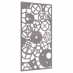 Decorazione Muro Giardino 105x55 cm Ingranaggio Acciaio Cortencod mxl 130665 - Vista aggiuntiva 3