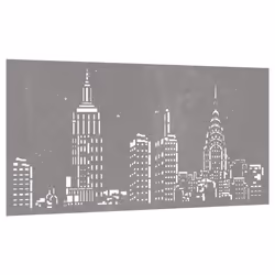 Decorazione Muro da Giardino 105x55cm Skyline in Acciaio Cortencod mxl 106677 - Vista aggiuntiva 3