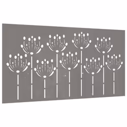 Decorazione Muro da Giardino 105x55 cm Fiore in Acciaio Cortencod mxl 130666 - Vista aggiuntiva 3