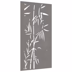 Decorazione Muro da Giardino 105x55 cm Bambù in Acciaio Cortencod mxl 106729 - Vista aggiuntiva 3