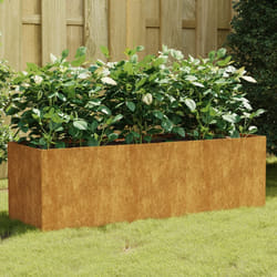 vidaXL Fioriera Rialzata da Giardino 120x40x40 cm in Acciaio Corten
