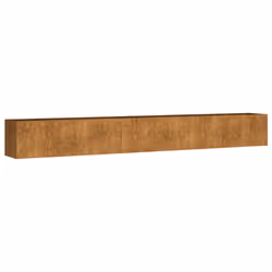 vidaXL Fioriera Rialzata da Giardino 360x40x40 cm in Acciaio Corten - Vista aggiuntiva 2