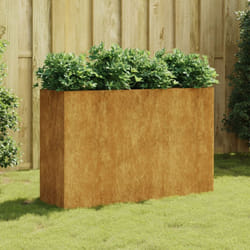 Vidaxl - Fioriera Rialzata da Giardino, Flowerpot 120x40x80 cm in Acciaio Corten