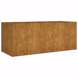 Fioriera Rialzata da Giardino 200x80x80 cm in Acciaio Cortencod mxl 82763 - Vista aggiuntiva 2