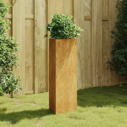 Fioriera da Giardino 30x26x75 cm in Acciaio Cortencod mxl 82759