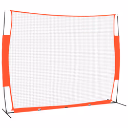 Rete Baseball Rossa e Nera 369x107x271 cm Acciaio e Poliestere cod mxl 81483 - Vista aggiuntiva 2