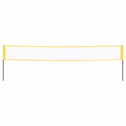 Rete da Badminton Gialla e Nera 600x155 cm Tessuto PEcod mxl 73019 - Vista aggiuntiva 3