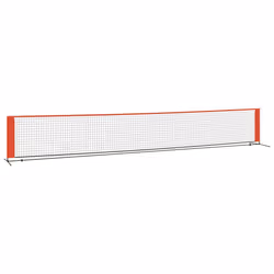 Rete da Tennis Nera e Rossa 600x100x87 cm in Poliesterecod mxl 107003 - Vista aggiuntiva 2