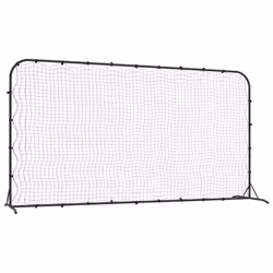 Rete Rimbalzante da Calcio Nera 366x90x183 cm HDPEcod mxl 128583 - Vista aggiuntiva 2
