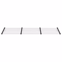 Tettoia per Porta Nero e Trasparente 297,5x90 cm Policarbonatocod mxl 79705 - Vista aggiuntiva 3