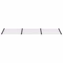 Tettoia per Porta Nero e Trasparente 358,5x90 cm Policarbonatocod mxl 128260 - Vista aggiuntiva 3