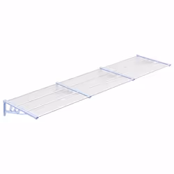 Tettoia per Porta Grigio e Trasparente 358,5x90cm Policarbonatocod mxl 128425 - Vista aggiuntiva 2