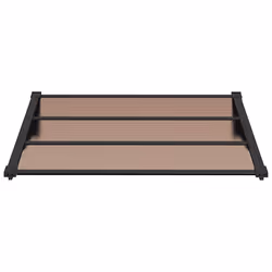 Tettoia per Porta Nera 122x90 cm in Policarbonatocod mxl 127703 - Vista aggiuntiva 3