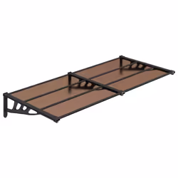Tettoia per Porta Nera 152,5x90 cm in Policarbonatocod mxl 79205 - Vista aggiuntiva 2
