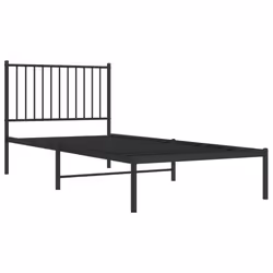 Giroletto con Testiera in Metallo Nero 90x200 cmcod mxl 105699 - Vista aggiuntiva 3