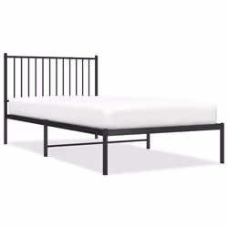 Giroletto con Testiera Metallo Nero 100x200 cmcod mxl 129682 - Vista aggiuntiva 2