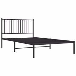 Giroletto con Testiera in Metallo Nero 107x203 cmcod mxl 106268 - Vista aggiuntiva 3