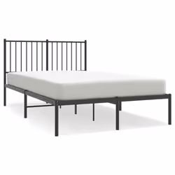 Giroletto con Testiera in Metallo Nero 120x190 cmcod mxl 81788 - Vista aggiuntiva 2