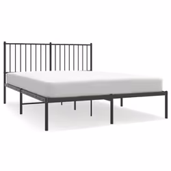 Giroletto con Testiera in Metallo Nero 135x190 cmcod mxl 81794 - Vista aggiuntiva 2