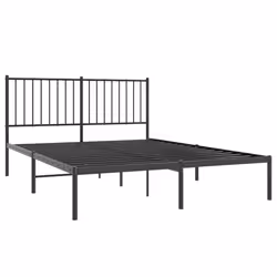 Giroletto con Testiera in Metallo Nero 140x200 cmcod mxl 129690 - Vista aggiuntiva 3
