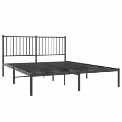Giroletto con Testiera in Metallo Nero 160x200 cmcod mxl 129674 - Vista aggiuntiva 3