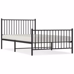 Giroletto con Testiera e Pediera Metallo Nero 107x203 cmcod mxl 129678 - Vista aggiuntiva 2