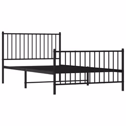 Giroletto con Testiera e Pediera Metallo Nero 107x203 cmcod mxl 129678 - Vista aggiuntiva 3