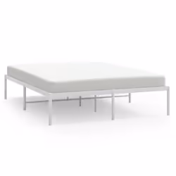 vidaXL Giroletto in Metallo Bianco 160x200 cm - Vista aggiuntiva 2