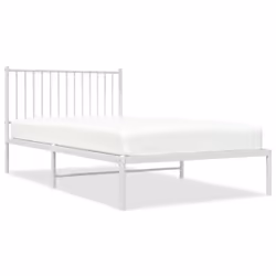 Giroletto con Testiera Metallo Bianco 107x203 cmcod mxl 105715 - Vista aggiuntiva 2