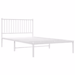 Giroletto con Testiera Metallo Bianco 107x203 cmcod mxl 105715 - Vista aggiuntiva 3