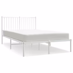 Giroletto con Testiera in Metallo Bianco 120x200 cmcod mxl 121308 - Vista aggiuntiva 2