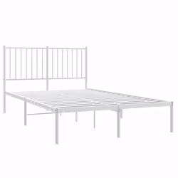 Giroletto con Testiera in Metallo Bianco 120x200 cmcod mxl 121308 - Vista aggiuntiva 3