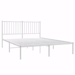 Giroletto con Testiera Metallo Bianco 140x190 cmcod mxl 97383 - Vista aggiuntiva 3